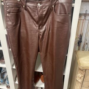 GAP Vintage Slim High Rise Pants in Brown